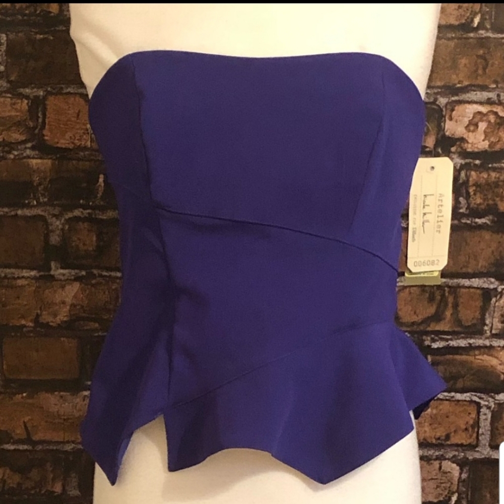 Nicole Miller Strapless Top NWT